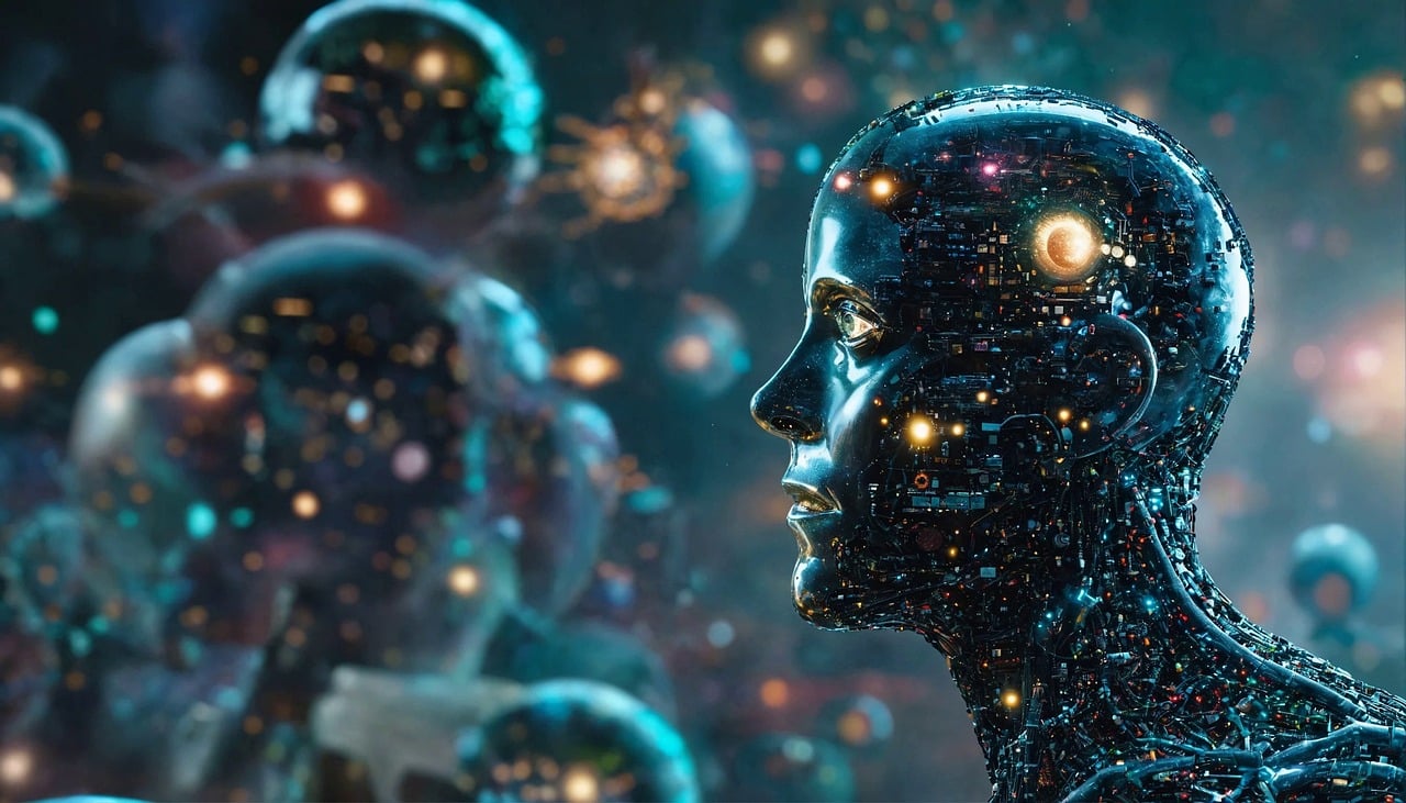 ai generated, robot, android, humanoid, furutistic, technology, science fiction, surreal, artificial intelligence, ki, multiverse, ki, ki, ki, ki, ki, multiverse